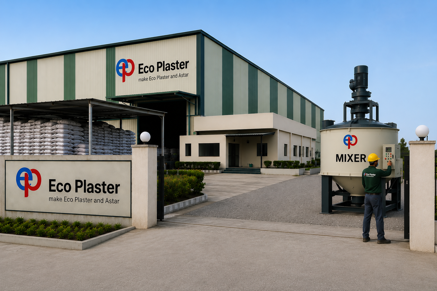 Eco Plaster Factory Work 2